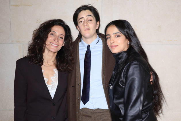 Louis Delluc Awards Ceremony - Paris Mouna Soualem, Gabriel Donzelli, Hafsia Herzi attend the Louis Delluc Awards ceremony where she received the 2025 Louis Delluc Prize for La Petite Dernière at the Cinémathèque Française in Paris, France on January 26, 2026 Photo by David Boyer ABACAPRESS.COM Paris France  Copyright: xBoyerxDavid ABACAx