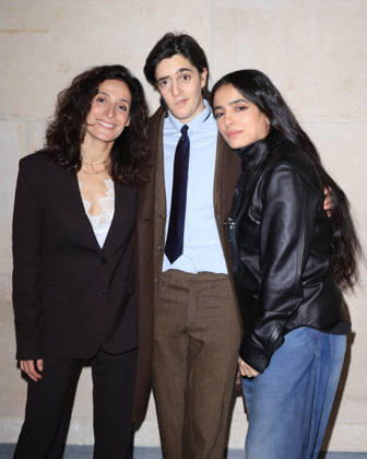 Louis Delluc Awards Ceremony - Paris Mouna Soualem, Gabriel Donzelli, Hafsia Herzi attend the Louis Delluc Awards ceremony where she received the 2025 Louis Delluc Prize for La Petite Dernière at the Cinémathèque Française in Paris, France on January 26, 2026 Photo by David Boyer ABACAPRESS.COM Paris France  Copyright: xBoyerxDavid ABACAx