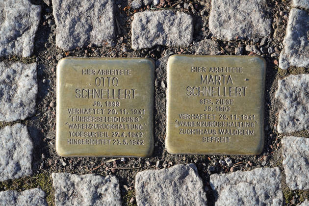 Stolpersteine zwischen Straßensteinen, Geschichte, Mahnung und Andenken, Verfolgte des Naziregimes