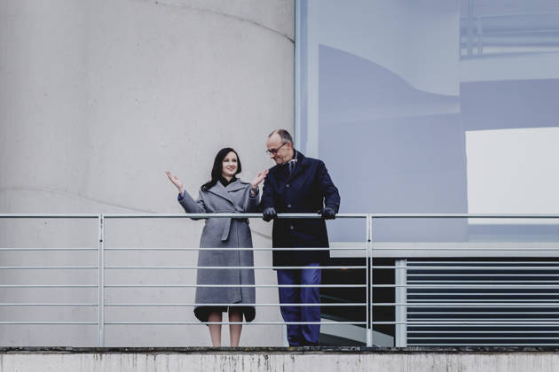 (R-L) Friedrich Merz (CDU), Bundeskanzler, und Inga Ruginiene, Ministerpraesidentin von Litauen, aufgenommen im Rahmen des Empfangs mit militaerischen Ehren im Bundeskanzleramt in Berlin, 29.01.2026. Berlin Deutschland Copyright: xFlorianxGaertnerx