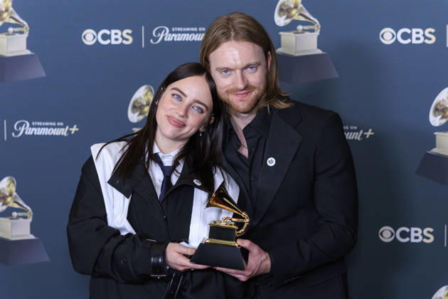 February 1, 2026, Los Angeles, California, USA: (L-R) Billie Eilish and Finneas at the 68th Annual Grammy Awards press room on Sunday February 1, 2026 at Crypto.com Arena in Los Angeles, California. ARIANA RUIZ PI Los Angeles USA - ZUMAp124 20260201_zaa_p124_328 Copyright: xArianaxRuizx