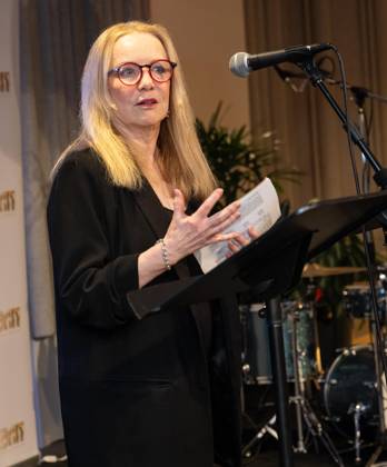 February 2, 2026, Bronx, New York, USA: Anne Kauffman speaks during awards ceremony at ASCAP offices in New York, NY on February 2, 2026. Bronx USA - ZUMAr339 20260202_znp_r339_015 Copyright: xLevxRadinx