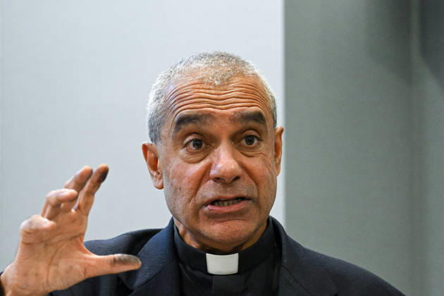 ITALY - PRESS CONFERENCE PRESENTING THE INTERNATIONAL AWARD FRANCIS OF ASSISI AND CARLO ACUTIS FOR AN ECONOMY OF FRATERNITY - 2026 2 03 Italy, Rome, Vatican, 2026 2 03 .Monsignor Anthony Figueiredo, coordinator of the Award during a Press conference presenting the international award Francis of Assisi and Carlo Acutis for an economy of fraternity EDITORIAL USE ONLY - NO BOOKS Copyright: xALESSIAxGIULIANIx