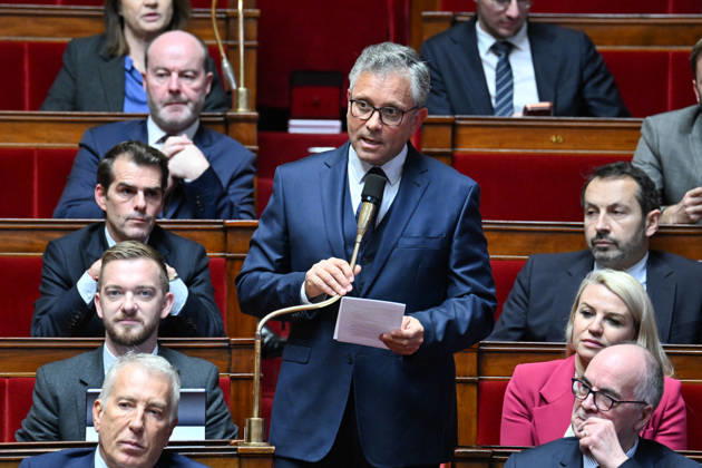 Session of Questions to the Government at the National Assembly - Paris Herve de Lepinau, deputy, during a session of questions to the government at the National Assembly, France s Parliament lower house, in Paris, France on February 3, 2026. Photo by Tomas Stevens ABACAPRESS.COM Paris France Copyright: xStevensxTomas ABACAx
