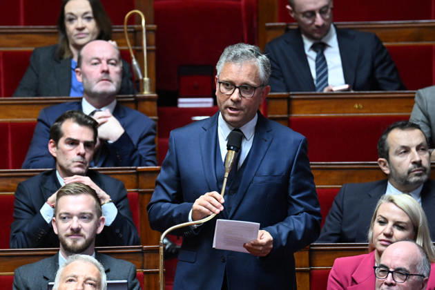 Session of Questions to the Government at the National Assembly - Paris Herve de Lepinau, deputy, during a session of questions to the government at the National Assembly, France s Parliament lower house, in Paris, France on February 3, 2026. Photo by Tomas Stevens ABACAPRESS.COM Paris France Copyright: xStevensxTomas ABACAx