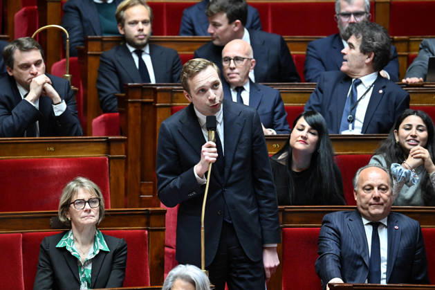 Session of Questions to the Government at the National Assembly - Paris Antoine Valentin, deputy, during a session of questions to the government at the National Assembly, France s Parliament lower house, in Paris, France on February 3, 2026. Photo by Tomas Stevens ABACAPRESS.COM Paris France Copyright: xStevensxTomas ABACAx