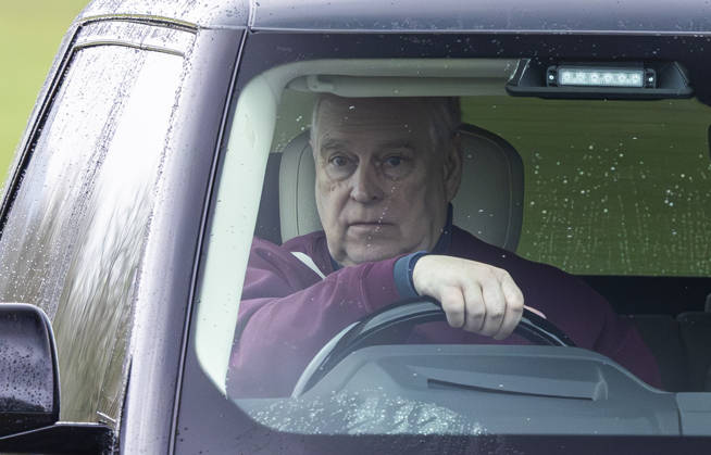 Andrew Mountbatten Windsor 02.02.2026. Andrew Mountbatten Windsor drives from his Royal Lodge home to Windsor Castle  Copyright: xDougxSeeburgx NINTCHDBPICT001056034494