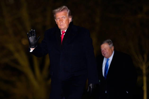 Donald Trump Returns to White House United States President Donald J Trump and Viktor Knavs, Melania Trump s father, arrive at the White House in Washington, DC, USA, on Tuesday, January 20, 2026. Credit: Aaron Schwartz Pool via CNP Washington District of Columbia United States of America EDITORIAL USE ONLY Copyright: xx DSC05375 AaronxSchwartzx-xPoolxviaxCNPx cnpphotos328019