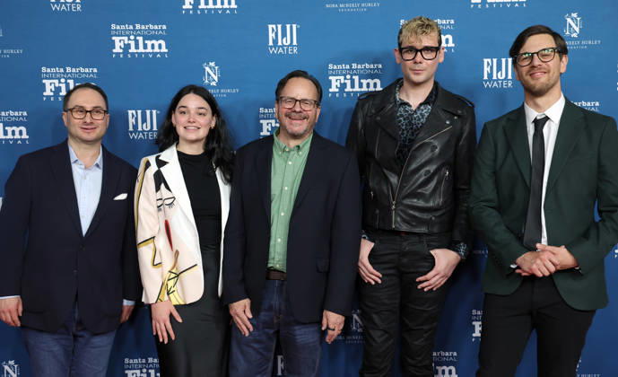 41st Annual Santa Barbara International Film Festival: Maltin Modern Master Award Honoring Adam Sandler 5 February 2026 . Santa Barbara, California - Madeleine Schumacher, Paul Bales, Brendan Petrizzo, Anthony Frith attend 41st Annual Santa Barbara International Film Festival: Maltin Modern Master Award Honoring Adam Sandler held at rlington Theatre in Santa Barbara., Credit:Sadou Faye Avalon United States, CA, Santa Barbara, Arlington Theatre  Copyright: xSadouxFayex xAvalonx 1072497373