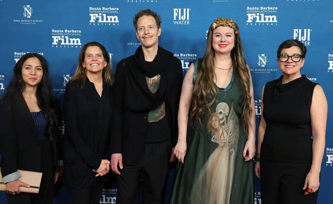 41st Annual Santa Barbara International Film Festival: Maltin Modern Master Award Honoring Adam Sandler 5 February 2026 . Santa Barbara, California Christie Herring, Christy McGill, Lara St. John, Patrick Hamm, Sanjana Bhambhani attend 41st Annual Santa Barbara International Film Festival: Maltin Modern Master Award Honoring Adam Sandler held at rlington Theatre in Santa Barbara., Credit:Sadou Faye Avalon United States, CA, Santa Barbara, Arlington Theatre  Copyright: xSadouxFayex xAvalonx 1072497609