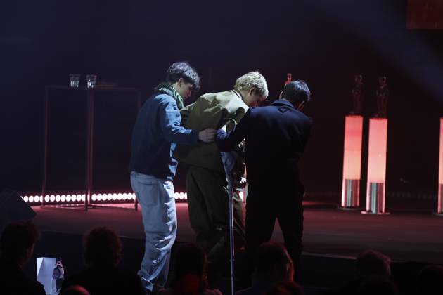 Young Hearts wins the Youth Fiction award at the award ceremony of the Ensors Flemish film prizes, as part of the Ostend Film Festival (18th edition) (30 01-07 02), Saturday 07 February 2026, in Oostende.  NICOLASxMAETERLINCK 161810608
