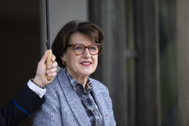 Weekly Cabinet Meeting - Paris French agriculture minister Annie Genevard leaves after the weekly cabinet meeting at the Elysee Presidential Palace in Paris on February 11, 2026. Photo by Eliot Blondet ABACAPRESS.COM Paris Ile-de-France France Copyright: xBlondetxEliot ABACAx