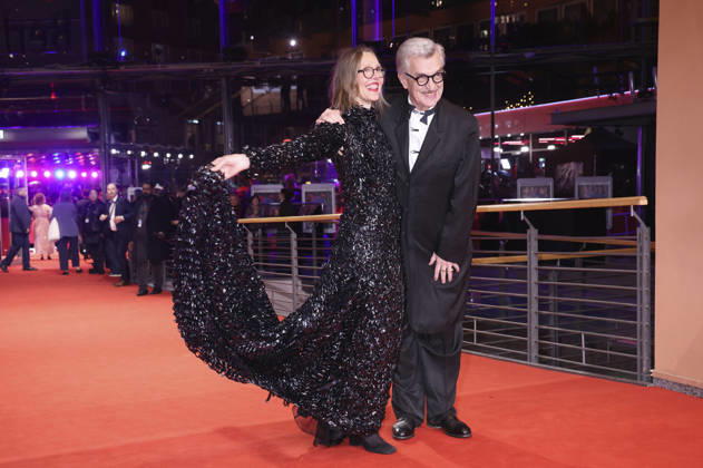 Wim Wenders mit Ehefrau Donata Wenders bei der Festivaleröffnung mit der Premiere des Kinofilms No Good Men auf der Berlinale 2026 76. Internationale Filmfestspiele Berlin im Berlinale Palast. Berlin, 12.02.2026