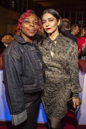 Dela Dabulamanzi und Pegah Ferydoni zu Gast auf dem NRW Empfang auf der 76.Berlinale 2026 in der Vertretung des Landes Nordrhein-Westfalen beim Bund,am Sonntag 15.02.2026 in Berlin Berlin Deutschland