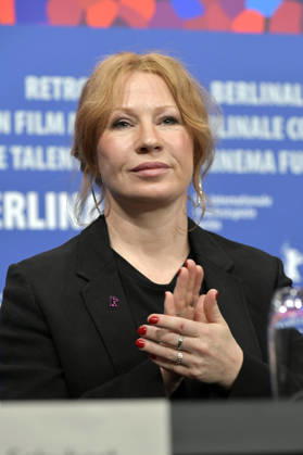 Birgit Minichmayr bei der Pressekonferenz zum Kinofilm Die Blutgräfin The Blood Countess auf der Berlinale 2026 76. Internationale Filmfestspiele Berlin im Hotel Grand Hyatt. Berlin, 16.02.2026