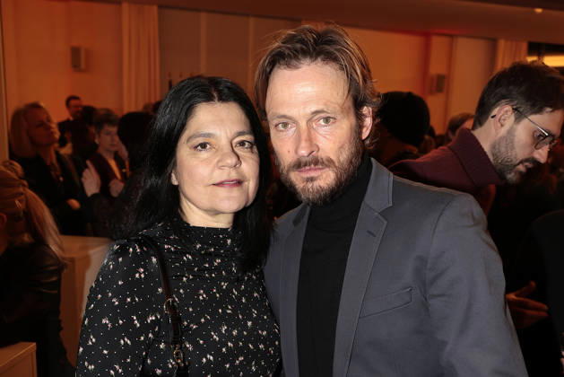 Jasmin Tabatabai und Andreas Pietschmann bei der Verleihung vom Ritterorden fuer Kunst und Literatur im Rahmen der Berlinale Soiree Francaise du Cinema in der Franzoesischen Botschaft am 16.02.2026 in Berlin Berlinale Soiree Francaise 2026- Verleihung vom Chevalier Orden