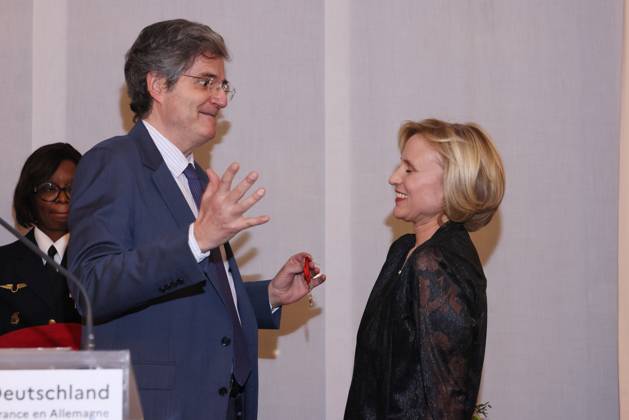 Berlin, Verleihung Ordre national de la Legion d honneur Ordre national de la LŽgion dÕhonneur Franois Delattre, Daniela Elstner Verleihung des âOrdre national de la LŽgion dÕhonneurÕ 2026, Französische Botschaft Berlin, Datum: 16.02.2026 Copyright: xEventpress Kratschx