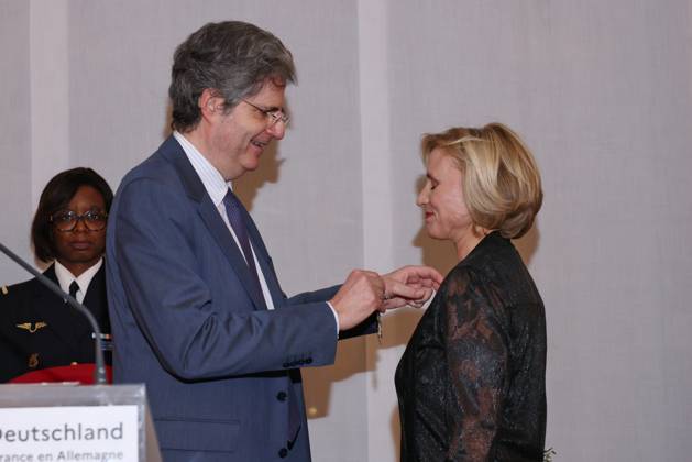 Berlin, Verleihung Ordre national de la Legion d honneur Ordre national de la LŽgion dÕhonneur Franois Delattre, Daniela Elstner Verleihung des âOrdre national de la LŽgion dÕhonneurÕ 2026, Französische Botschaft Berlin, Datum: 16.02.2026 Copyright: xEventpress Kratschx