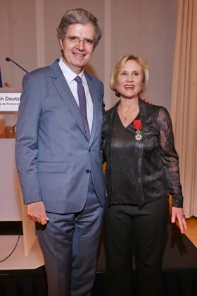 Berlin, Verleihung Ordre national de la Legion d honneur Ordre national de la LŽgion dÕhonneur Franois Delattre, Daniela Elstner Verleihung des âOrdre national de la LŽgion dÕhonneurÕ 2026, Französische Botschaft Berlin, Datum: 16.02.2026 Copyright: xEventpress Kratschx