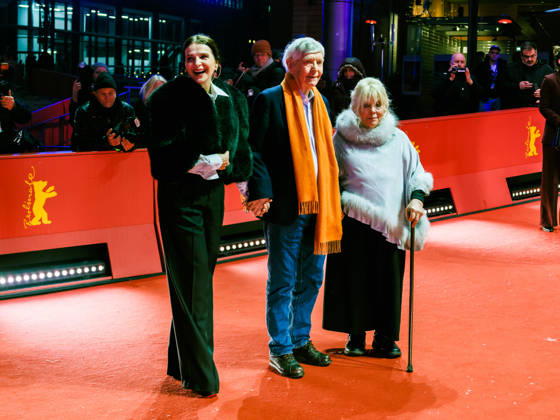 Red Carpet for the Competition film Queen at Sea , Berlinale Palast , Berlin, Germany Juliette Binoche, Tom Courtenay and Anna Calder-Marshall seen on the Red Carpet for the Competition film Queen at Sea during Berlinale (Berlin Film Festival) at Berlinale Palast , Berlin, , Germany on 17 February 2026., Credit:Julie Edwards Avalon  Copyright: xJuliexEdwardsx xAvalonx 1075995822