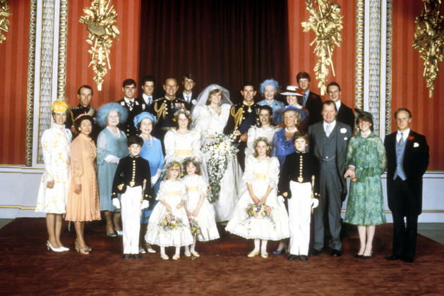 House Of Windsor Jul 29, 1981 - London, England, UK - Members of the British Royal Family on the wedding day of Lady DIANA SPENCER and PRINCE CHARLES. Crowds of 600,000 people filled the streets of London to catch a glimpse of Prince Charles and Lady Diana Spencer on their wedding day. The couple were married at St Paul s Cathedral before an invited congregation of 3,500 and an estimated global TV audience of 750 million - making it the most popular programme ever broadcast. Copyright: xKeystonexPressedienstx