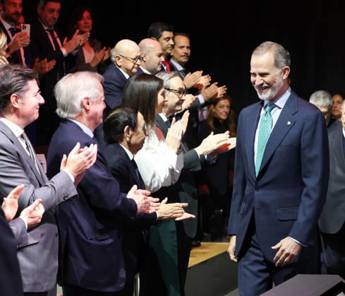 Felipe VI presides over the presentation of the IX edition of the National SME of the Year Award King Felipe VI during the presentation of the IX edition of the National SME of the Year Award, on February 19, 2026, in Madrid Spain The National SME of the Year Award is an award that recognizes the work of small and medium-sized Spanish companies and their initiatives in internationalization, innovation, digitalization, training and employment, and sustainability 19 FEBRUARY 2026 Marta Ferná Madrid Madrid Madrid Spain  Copyright: xMartaxFernandezx 7305749