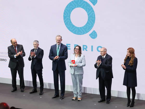 Felipe VI presides over the presentation of the 9th edition of the National SME of the Year Award I D The president of Santander Spain, Luis Isasi the Minister of the Interior, Fernando Grande Marlaska King Felipe VI the representative of the award winner TEBRIO the president of the Spanish Chamber of Commerce, José Luis Bonet, and the CEO of PRISA Media, Pilar Gil, during the presentation of the 9th edition of the National SME of the Year Award, on February 19, 2026, in Madrid Spain The National SME of the Year Award is an award that recognizes the work of small and medium-sized Spanish companies and their initiatives in internationalization, innovation, digitization, training and employment, and sustainability 19 FEBRUARY 2026 Marta Fern Copyright: xMartaxFernandezx 7305795