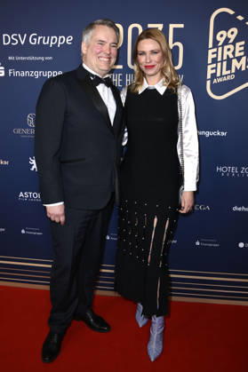 Spencer Chaplin und Kiera Chaplin beim 99Fire Films Award während der Berlinale 2026 in der Astor Film Lounge. Berlin, 19.02.2026