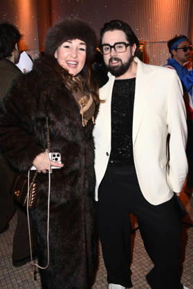 Claudia Campus und Steven Preisner beim 99Fire Films Award während der Berlinale 2026 in der Astor Film Lounge. Berlin, 19.02.2026