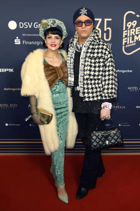 Pauline Stolze und Julian F.M. Stoeckel beim 99Fire Films Award während der Berlinale 2026 in der Astor Film Lounge. Berlin, 19.02.2026