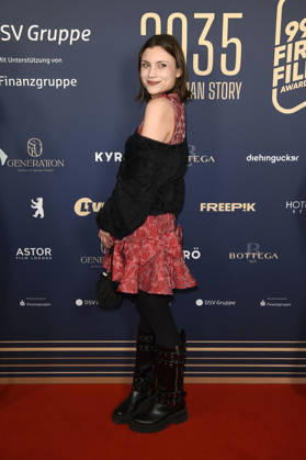 Rachel Degen beim 99Fire Films Award während der Berlinale 2026 in der Astor Film Lounge. Berlin, 19.02.2026