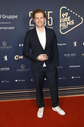 Johannes Heinrichs beim 99Fire Films Award während der Berlinale 2026 in der Astor Film Lounge. Berlin, 19.02.2026
