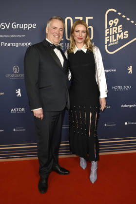 Spencer Chaplin und Kiera Chaplin beim 99Fire Films Award während der Berlinale 2026 in der Astor Film Lounge. Berlin, 19.02.2026