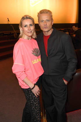 Franziska Hippe und Roman Knizka beim 99Fire Films Award während der Berlinale 2026 in der Astor Film Lounge. Berlin, 19.02.2026