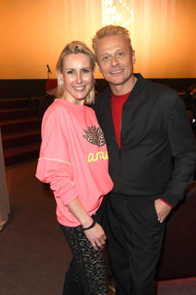 Franziska Hippe und Roman Knizka beim 99Fire Films Award während der Berlinale 2026 in der Astor Film Lounge. Berlin, 19.02.2026
