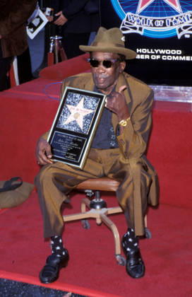 Legend John Lee Hooker Gets Star May 08, 1997; Los Angeles, CA, USA; Legendary blues guitarist JOHN LEE HOOKER receives a star on the Hollywood Walk of Fame.. Copyright: xTerryxLillyx