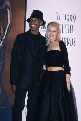 Singer Christina Aguilera Apr 11, 1999; Los Angeles, CA, USA; Singer CHRISTINA AGUILERA at the ALMA awards with Tevin Campbell. Hollywood California USA Copyright: xKathyxHutchinsx