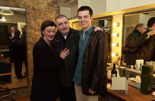 DUBLIN CAROL PLY LDN Feb. 23, 2000 - London, Great Britain - DAVE BENETT_ALPHA M039668 22.02.2000 LONDON.ANDREW SCOTT,BRIAN COX & BRONAGH GALLAGHER.-FIRST NIGHT BACK AT THE ROYAL COURT THEATRE SITE,OPENS WITH Ã’DUBLIN CAROLO.AT THE ROYAL COURT THEATRE, LONDON Copyright: xDavexBenettx