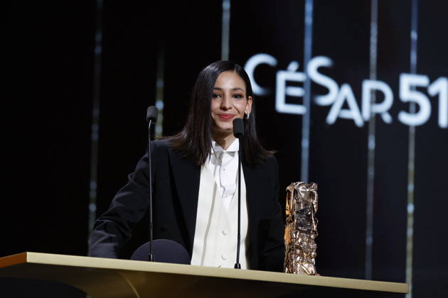 51st Cesar Ceremony Nadia Melliti with the Best Rising Star Cesar Award for the Movie ‘La Petite Dernière’ during 51st Cesar Film Awards held at l Olympia on February 26, 2026, in Paris, France. Photo by Nasser Berzane ABACAPRESS.COM Paris France  Copyright: xBerzanexNasser ABACAx