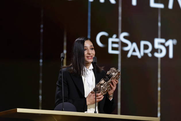 51st Cesar Ceremony Nadia Melliti with the Best Rising Star Cesar Award for the Movie ‘La Petite Dernière’ during 51st Cesar Film Awards held at l Olympia on February 26, 2026, in Paris, France. Photo by Nasser Berzane ABACAPRESS.COM Paris France  Copyright: xBerzanexNasser ABACAx