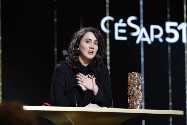 51st Cesar Ceremony Margaux Fournier with the Best Documentary Short Film Cesar Award for Movie Au Bain Des Dames during the 51st Cesar Film Awards held at l Olympia on February 26, 2026, in Paris, France. Photo by Nasser Berzane ABACAPRESS.COM Paris France  Copyright: xBerzanexNasser ABACAx