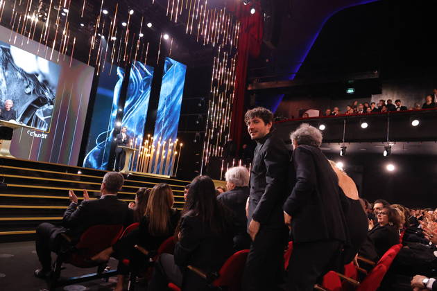 51st Cesar Ceremony Guillaume Marbeck with the Best Director Cesar Award for Movie Nouvelle Vague on behalf of Richard Linklater during 51st Cesar Film Awards held at l Olympia on February 26, 2026, in Paris, France. Photo by Nasser Berzane ABACAPRESS.COM Paris France  Copyright: xBerzanexNasser ABACAx