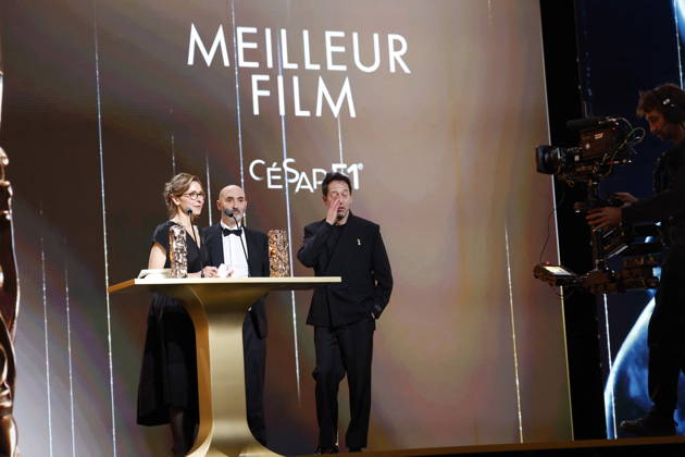 51st Cesar Ceremony Carine Tardieu with the Best Movie Cesar Award for the Movie L’attachement during the 51st Cesar Film Awards held at l Olympia on February 26, 2026, in Paris, France. Photo by Nasser Berzane ABACAPRESS.COM Paris France  Copyright: xBerzanexNasser ABACAx