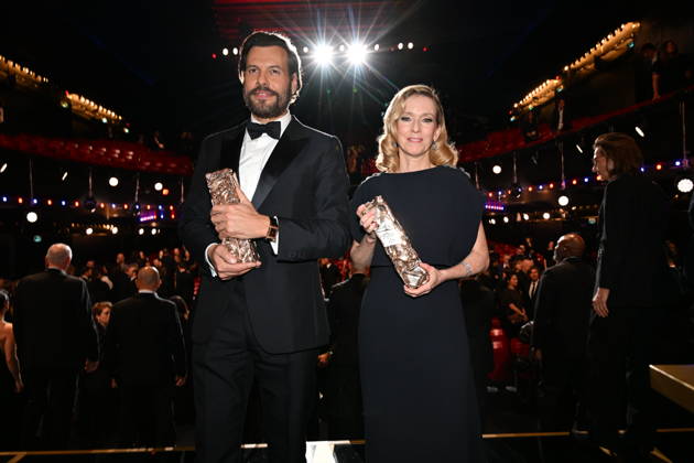 51eme Cérémonie des Cesar Backstage 51st CESAR awards ceremony Backstage 453478 2026 02 27 Lafitte, Laurent Drucker, Léa  Copyright: xSergexArnalx xStarfacex STAR_453478_038