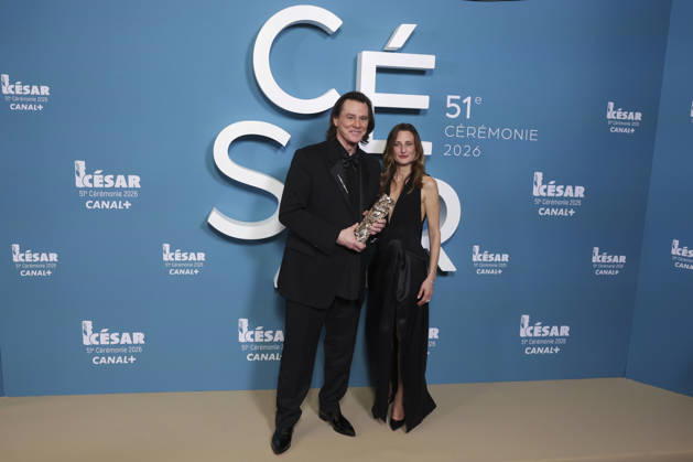 CELEBRITES : 51eme cÃ rÃ monie des CÃ sar du cinÃ ma - 26 02 2026 Jim Carrey et Camille Cottin ParisFrance  Copyright: xMichaelxBaucherx