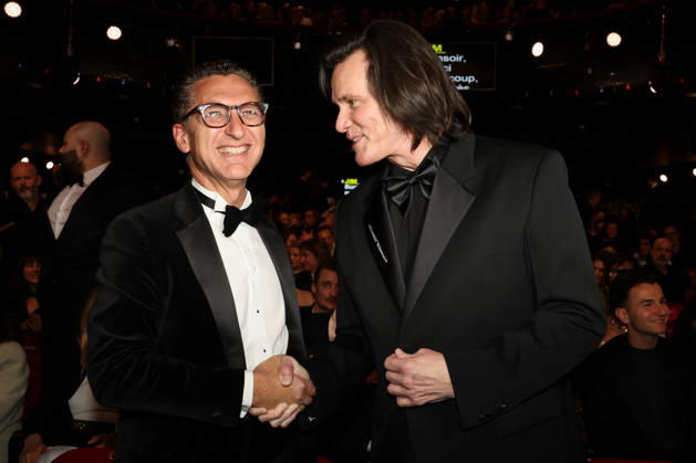 La 51ème cérémonie des CESAR sur scène, à lOlympia 51st CESAR Awards ceremony takes place on Olympia Hall the stage 453479 2026 02 27 PARIS France Carrey, Jim Saada, Maxime  Copyright: xRomualdxMeigneuxx xStarfacex STAR_453479_011