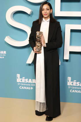 51st Cesar Ceremony Press Room Nadia Melliti poses with the Rising Star Cesar Award during the 51st Cesar Film Awards held at l Olympia on February 26, 2026, in Paris, France. Photo by Jerome Domine ABACAPRESS.COM Paris France  Copyright: xDominexJerome ABACAx