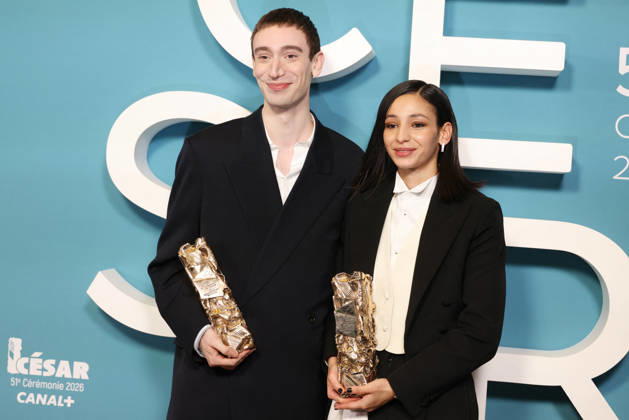 51st Cesar Ceremony Press Room Théodore Pellerin Nadia Melliti pose with the Rising Star Cesar Awards during the 51st Cesar Film Awards held at l Olympia on February 26, 2026, in Paris, France. Photo by Jerome Domine ABACAPRESS.COM Paris France  Copyright: xDominexJerome ABACAx