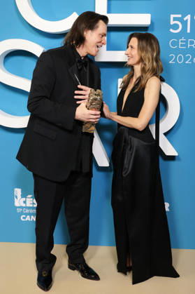 51st Cesar Ceremony Press Room Jim Carrey poses with the Honorary Cesar Award and Camille Cottin during the 51st Cesar Film Awards held at l Olympia on February 26, 2026, in Paris, France. Photo by Jerome Domine ABACAPRESS.COM Paris France  Copyright: xDominexJerome ABACAx