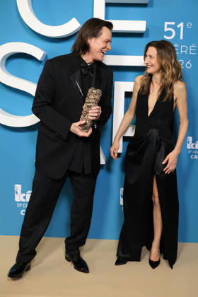 51st Cesar Ceremony Press Room Jim Carrey poses with the Honorary Cesar Award and Camille Cottin during the 51st Cesar Film Awards held at l Olympia on February 26, 2026, in Paris, France. Photo by Jerome Domine ABACAPRESS.COM Paris France  Copyright: xDominexJerome ABACAx